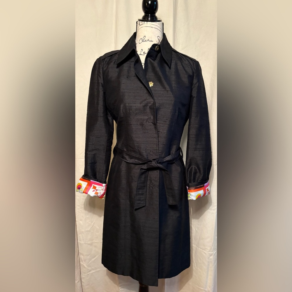 Dolce & Gabbana Black Jacket with Multicolor Lining